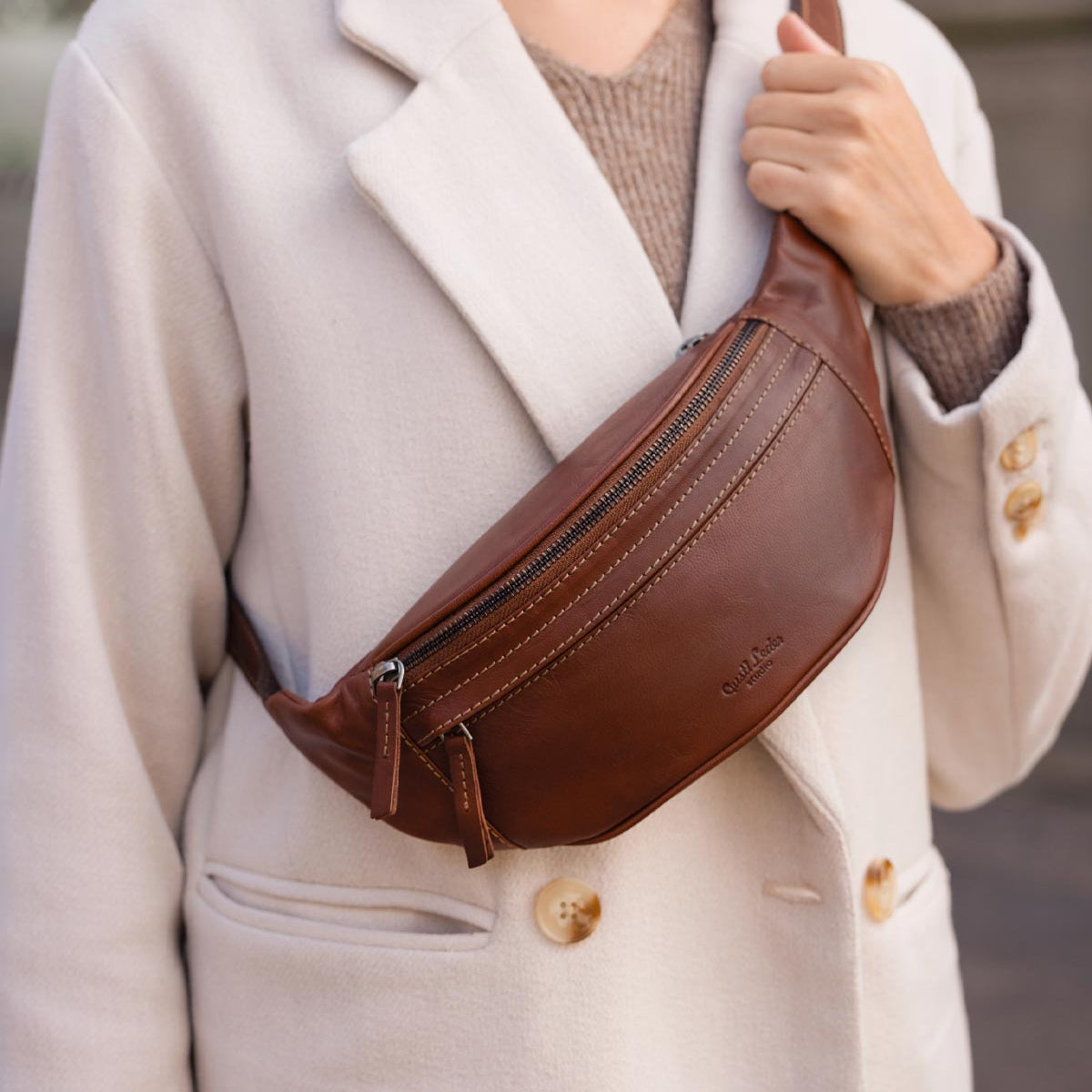 Bauchtasche Leder Bauchtasche H Und M Bauchtasche – Beige –