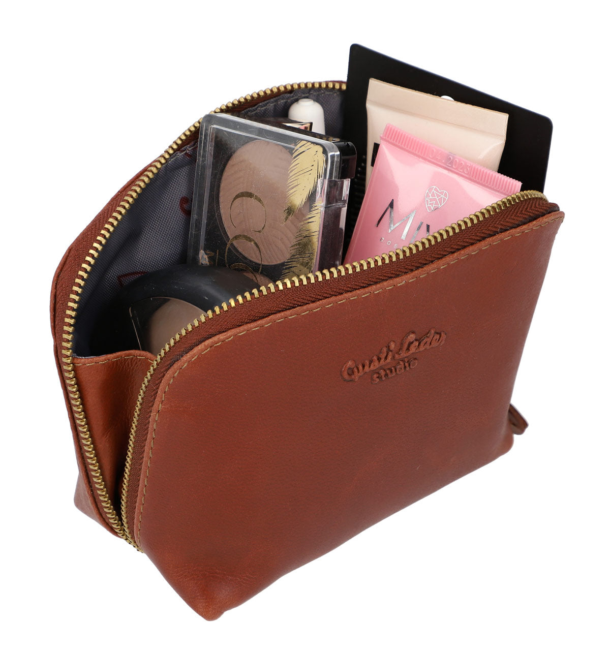 Showudesigns Kosmetiktasche Aus Leder Für Damen – Süßer Westie, Wasserdicht & Praktisch, 27,5x17x8,5 Cm
