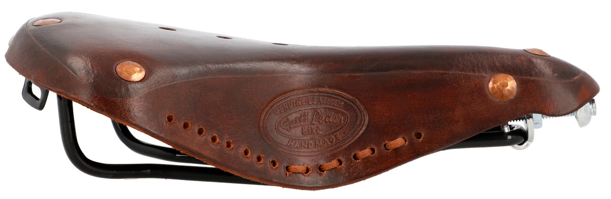 fahrradsattel retro braun Fahrradsattel Bernard H. aus Leder bei Gusti-Leder – Gusti Leder