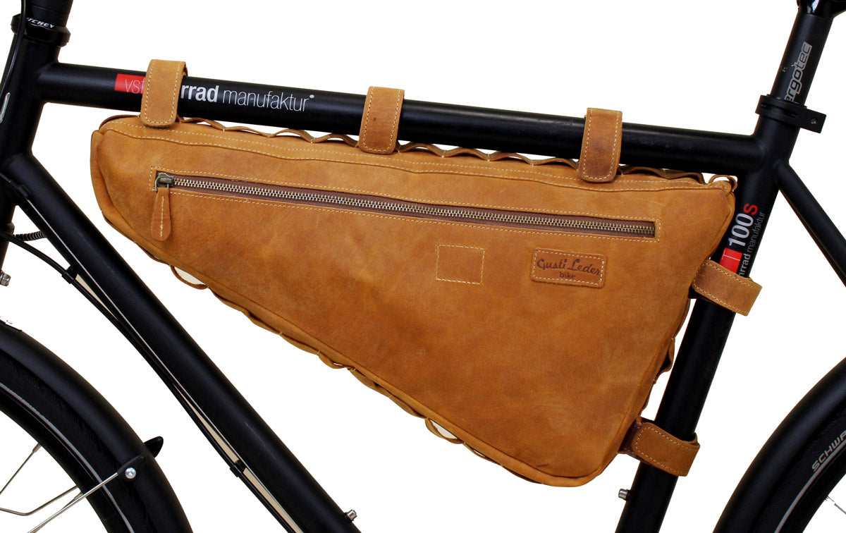 ledertasche fahrradrahmen Rahmentasche "Roger V." aus Leder bei Gusti-Leder – Gusti Leder