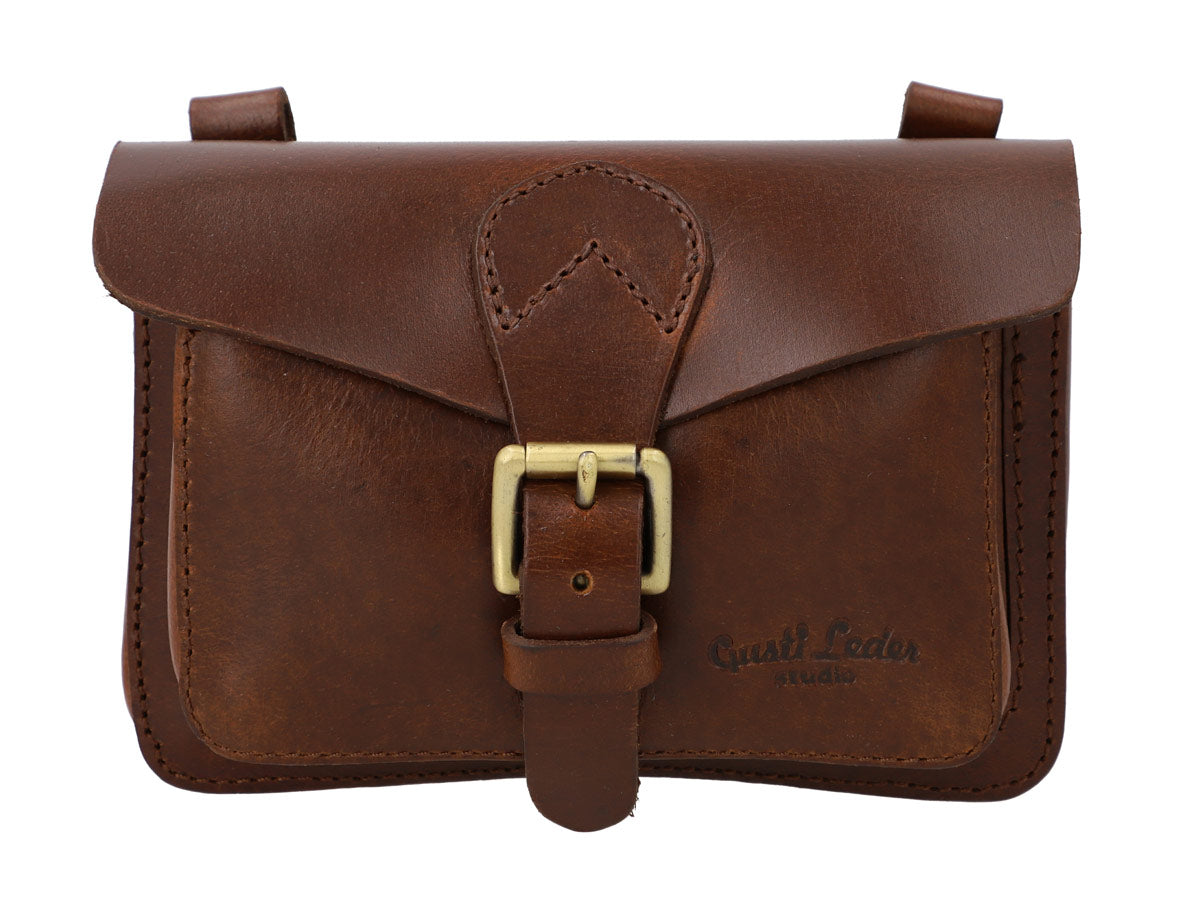 Leder Lenkertasche Rucksack Gusti Leder Bike Klickfix Lenkertasche