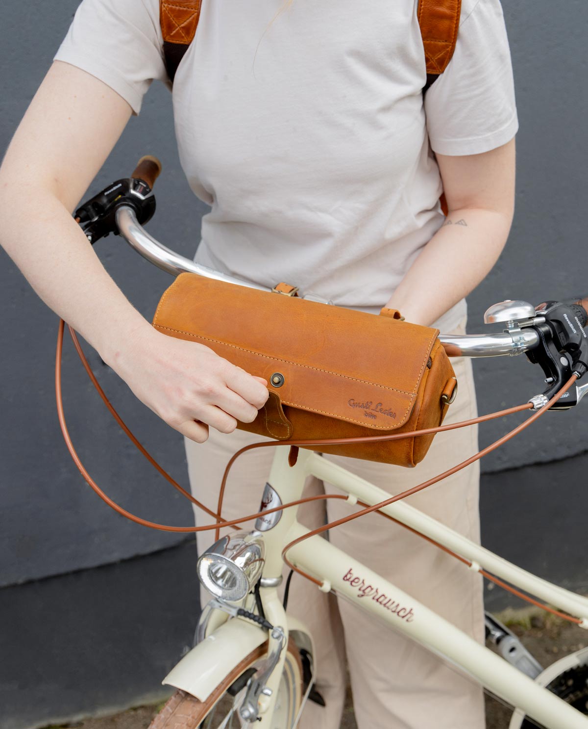 lenkertasche vintage Lenkertasche „Roberto“ aus Leder bei Gusti-Leder – Gusti Leder
